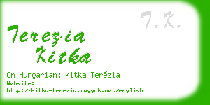 terezia kitka business card